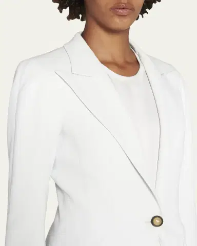 Giorgio Armani Viscose Cady Single-Breasted Blazer | Thumbnail 9 Giorgio Armani Viscose Cady Single-Breasted Blazer | Thumbnail 9