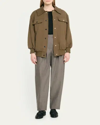 FAZ Jane Snap-Button Bomber Jacket | Thumbnail 2
