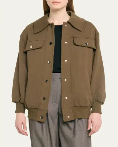FAZ Jane Snap-Button Bomber Jacket | Thumbnail 4