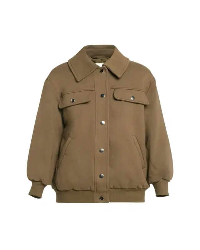FAZ Jane Snap-Button Bomber Jacket