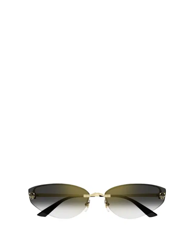 Panthère Rimless Metal Alloy Cat-Eye Sunglasses