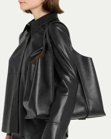 Tod's Medium Leather T Timeless Tote Shopping Bag | Thumbnail 2