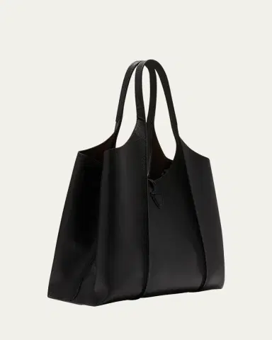 Tod's Medium Leather T Timeless Tote Shopping Bag | Thumbnail 3