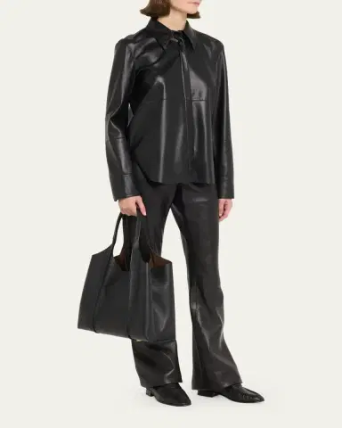 Tod's Medium Leather T Timeless Tote Shopping Bag | Thumbnail 5