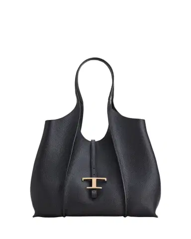 Tod's Medium Leather T Timeless Tote Shopping Bag | Thumbnail 1