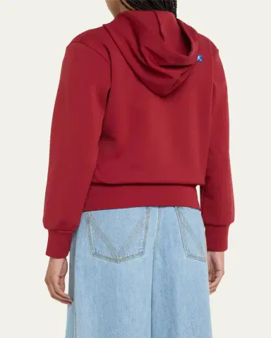 CDG Play Hooded Logo-Patch Zip-Front Sweatshirt | Thumbnail 3
