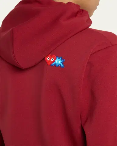 CDG Play Hooded Logo-Patch Zip-Front Sweatshirt | Thumbnail 5