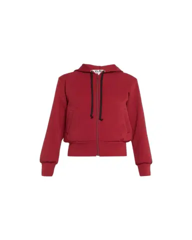 CDG Play Hooded Logo-Patch Zip-Front Sweatshirt | Thumbnail 1