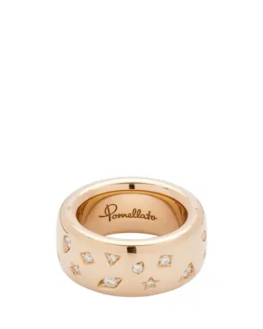 Pomellato Iconica Large 18K Rose Ring with Diamonds | Thumbnail 1