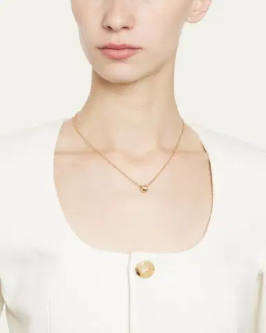 Pomellato 18K Rose Gold Iconica Fancy-Set Multi Gemstone Pendant Necklace | Thumbnail 2