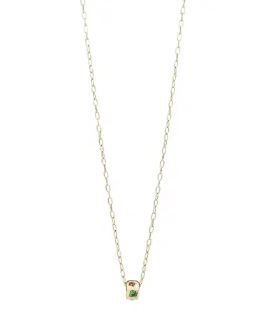 Pomellato 18K Rose Gold Iconica Fancy-Set Multi Gemstone Pendant Necklace | Thumbnail 1