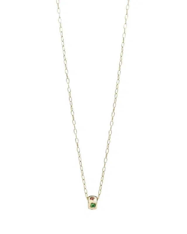 Pomellato 18K Rose Gold Iconica Fancy-Set Multi Gemstone Pendant Necklace