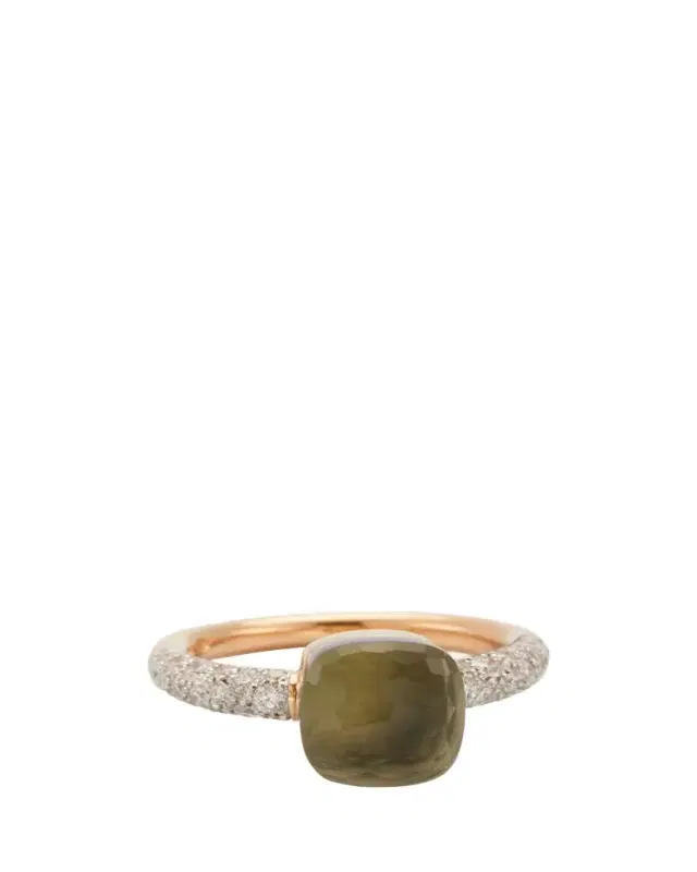 Nudo Petit 18K Gold Ring with Prasiolite