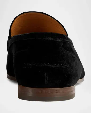 Gucci Men's Jordaan Suede Bit Loafers | Thumbnail 23