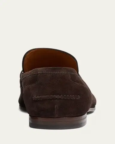 Gucci Men's Jordaan Suede Bit Loafers | Thumbnail 9