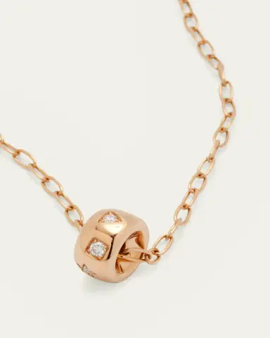 Pomellato Iconica 18K Rose Gold Diamond Pendant Necklace | Thumbnail 2