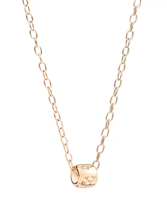 Iconica 18K Rose Gold Diamond Pendant Necklace