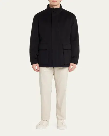 Zegna Men's Oasi Cashmere Elements Coat | Thumbnail 2