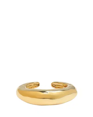Alexis Bittar Large Molten Gold Hinged Cuff Bracelet | Thumbnail 1