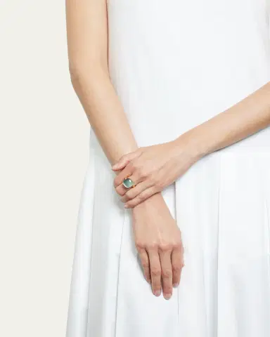 Pomellato Nudo Assolute 18k Gold Blue Topaz Ring | Thumbnail 2