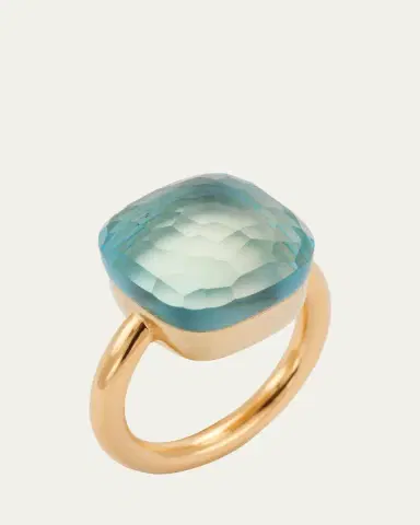 Pomellato Nudo Assolute 18k Gold Blue Topaz Ring | Thumbnail 3