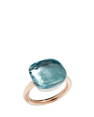 Pomellato Nudo Assolute 18k Gold Blue Topaz Ring | Thumbnail 1