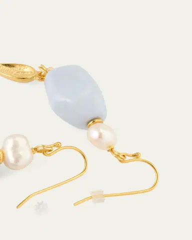 ben-amun Gold Fish Wire Earrings with | Thumbnail 4