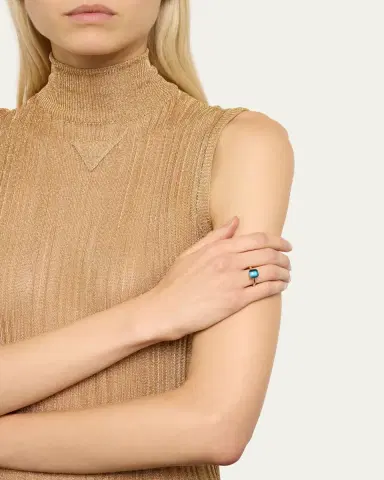 Pomellato Nudo Petite 18k Rose Gold London Blue Topaz Ring | Thumbnail 2
