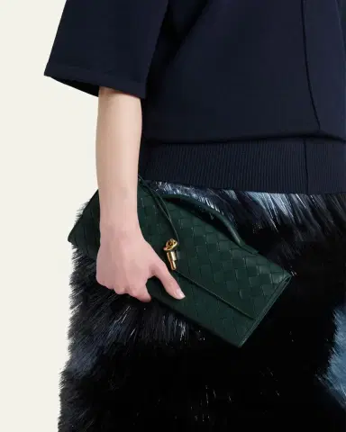 Bottega Veneta Long Andiamo Clutch Bag with Handle | Thumbnail 6