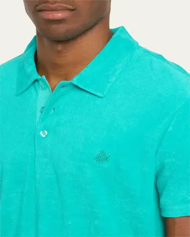 Vilebrequin Men's Organic Terry Polo Shirt | Thumbnail 5 Vilebrequin Men's Organic Terry Polo Shirt | Thumbnail 5