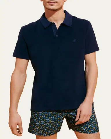 Vilebrequin Men's Organic Terry Polo Shirt | Thumbnail 7 Vilebrequin Men's Organic Terry Polo Shirt | Thumbnail 7