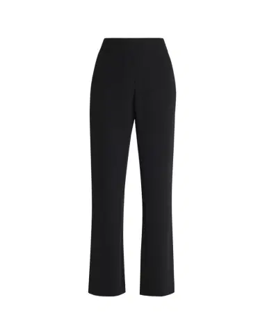 Giorgio Armani Black Cady Straight-Leg Pants | Thumbnail 1