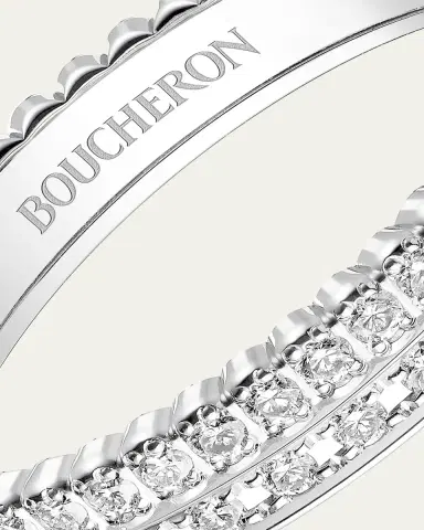 Boucheron Quatre Radiant Edition White Gold Diamond Wedding Band Ring | Thumbnail 3
