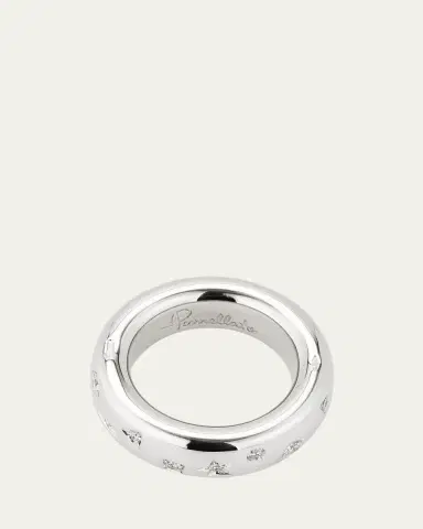 Pomellato 18K White Gold Iconica Ring with Fancy Set Diamonds | Thumbnail 4 Pomellato 18K White Gold Iconica Ring with Fancy Set Diamonds | Thumbnail 4
