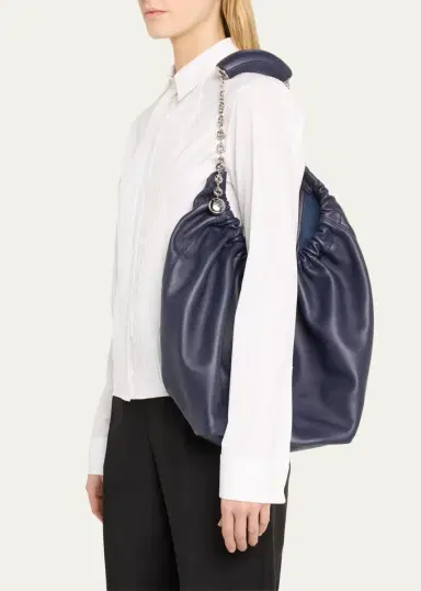LOEWE Squeeze Medium Shoulder Bag in Napa Leather | Thumbnail 2