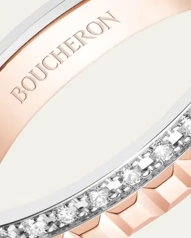 Boucheron Rose Gold and White Gold Quatre Diamond Ring | Thumbnail 3