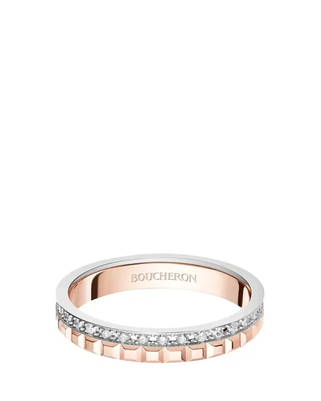 Rose Gold and White Gold Quatre Diamond Ring