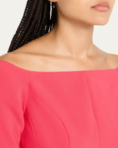 Carolina Herrera Off-Shoulder Midi Dress | Thumbnail 5 Carolina Herrera Off-Shoulder Midi Dress | Thumbnail 5