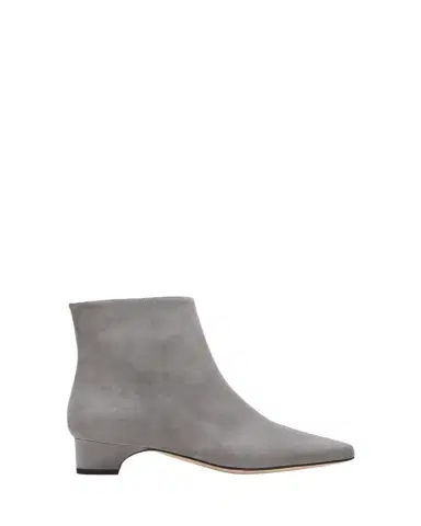Manolo Blahnik Tolarc Suede Zip Ankle Booties | Thumbnail 1