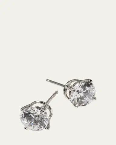 FANTASIA by DESERIO 14K White Gold Brilliant-Cut Earrings | Thumbnail 3 FANTASIA by DESERIO 14K White Gold Brilliant-Cut Earrings | Thumbnail 3