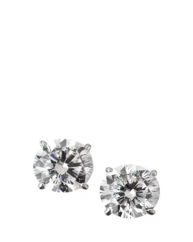 FANTASIA by DESERIO 14K White Gold Brilliant-Cut Earrings | Thumbnail 1 FANTASIA by DESERIO 14K White Gold Brilliant-Cut Earrings | Thumbnail 1