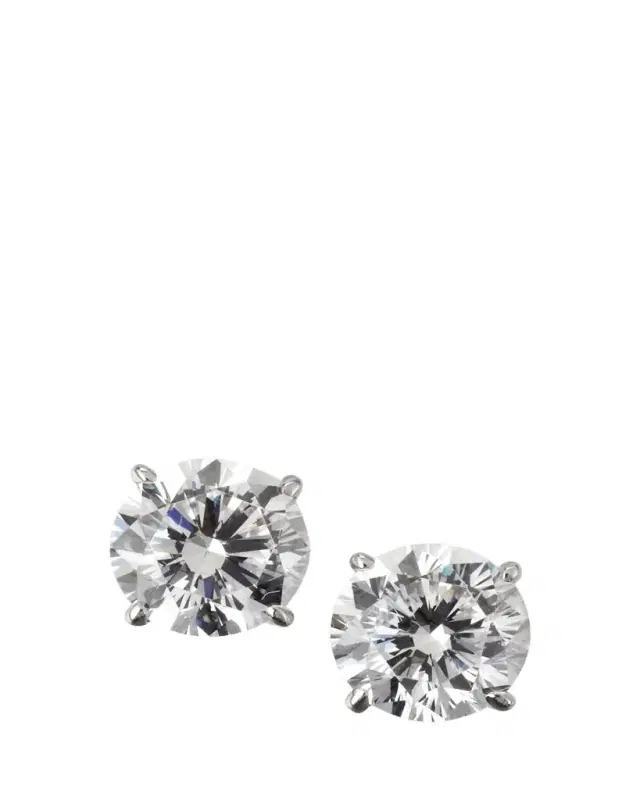 Fantasia by DeSerio 14K White Gold Brilliant-Cut Earrings