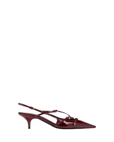 Miu Miu Patent Buckle-Trio Slingback Pumps | Thumbnail 1