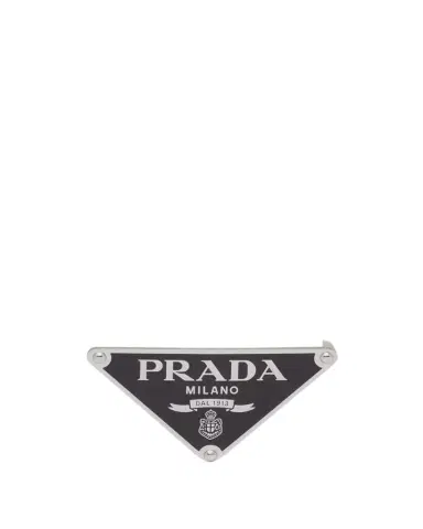 Prada Men's Triangle Logo Metal Belt Buckle | Thumbnail 1