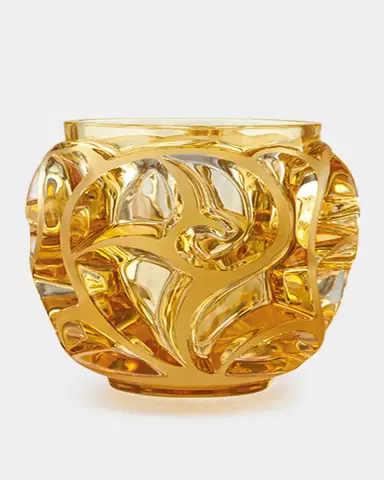 Lalique Tourbillions Amber Crystal Vase | Thumbnail 2