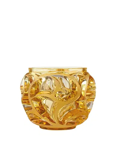 Lalique Tourbillions Amber Crystal Vase | Thumbnail 1