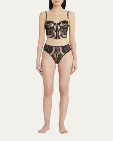 Livy Batignolles Lace & Tulle Bustier | Thumbnail 2 Livy Batignolles Lace & Tulle Bustier | Thumbnail 2