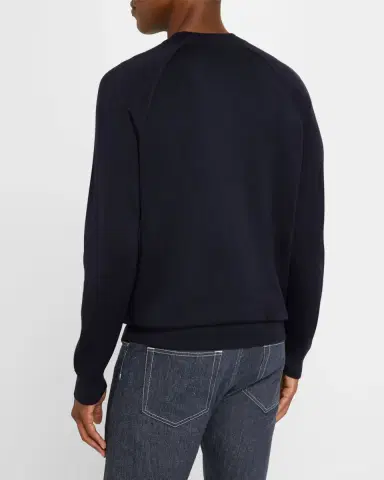 Loro Piana Men's Girocollo Balfour Crewneck Sweater | Thumbnail 2 Loro Piana Men's Girocollo Balfour Crewneck Sweater | Thumbnail 2