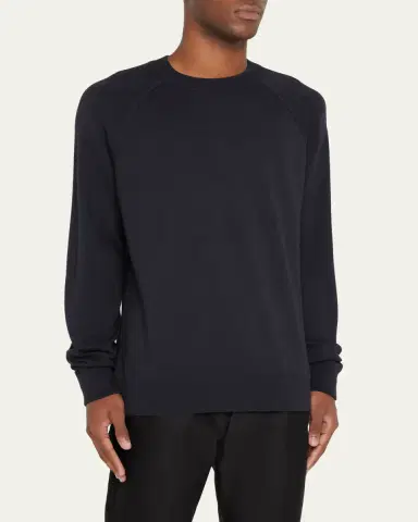 Loro Piana Men's Girocollo Balfour Crewneck Sweater | Thumbnail 8 Loro Piana Men's Girocollo Balfour Crewneck Sweater | Thumbnail 8