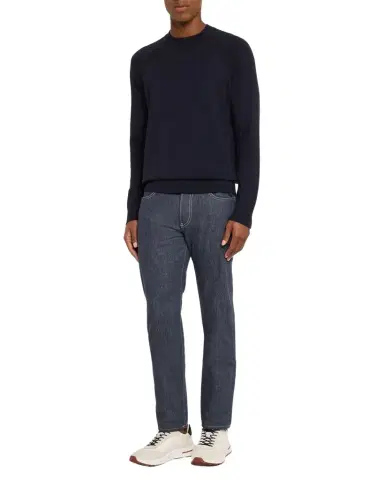 Loro Piana Men's Girocollo Balfour Crewneck Sweater | Thumbnail 1 Loro Piana Men's Girocollo Balfour Crewneck Sweater | Thumbnail 1